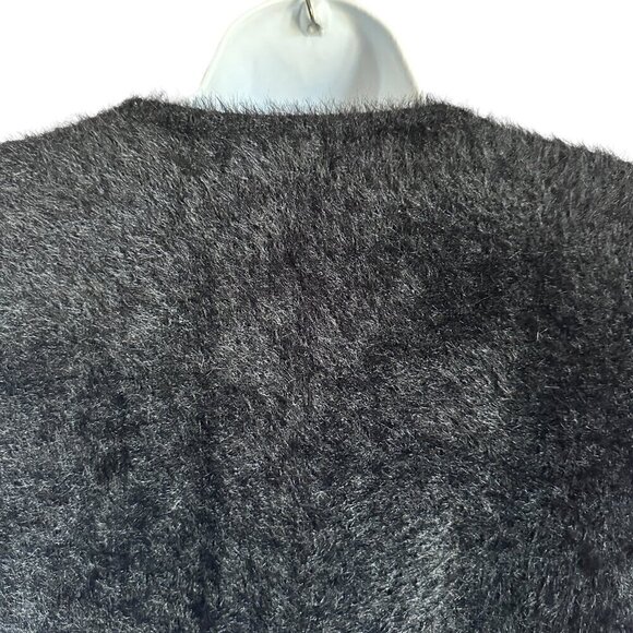 Desheng Black Patterned Multicolor Fair Isle Cardigan/Poncho/Wrap - Size - OS - Picture 8 of 9